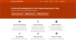 Desktop Screenshot of lessonslearnedserver.com