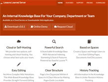 Tablet Screenshot of lessonslearnedserver.com